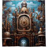 Rideau de douche Art Steampunk (Devant)