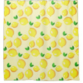 Rideau de douche au citron jaune (Devant)