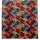 Rideau de douche aux couleurs allemandes (Devant)