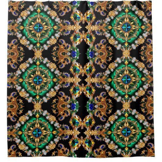 Rideau de douche aux couleurs brésiliennes (Devant)