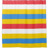 Rideau de douche aux couleurs rayées du drapeau d' (Devant)