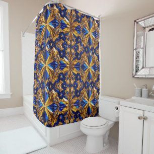 Rideau de douche aux couleurs suédoises