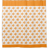 Rideau de douche aux poissons orange (Devant)