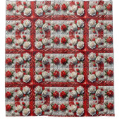 Rideau de douche avec design Rose anglais (Devant)