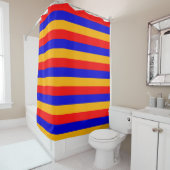 Rideau de douche avec drapeau d'Arménie (En situation)