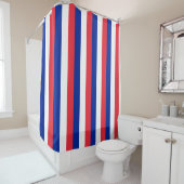 Rideau de douche avec Drapeau de France (En situation)