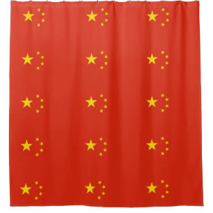 Rideau de douche avec drapeau de la Chine
