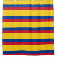 Rideau de douche avec drapeau de la Colombie