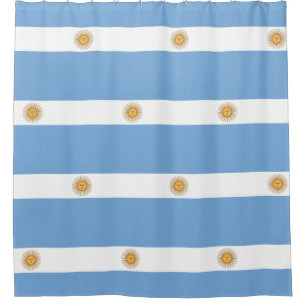 Rideau de douche avec drapeau de l'Argentine