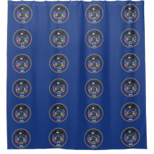 Rideau de douche avec Drapeau de l'Etat de l'Utah,
