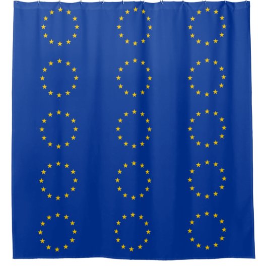 Rideau de douche avec drapeau de l'Union européenn (Devant)