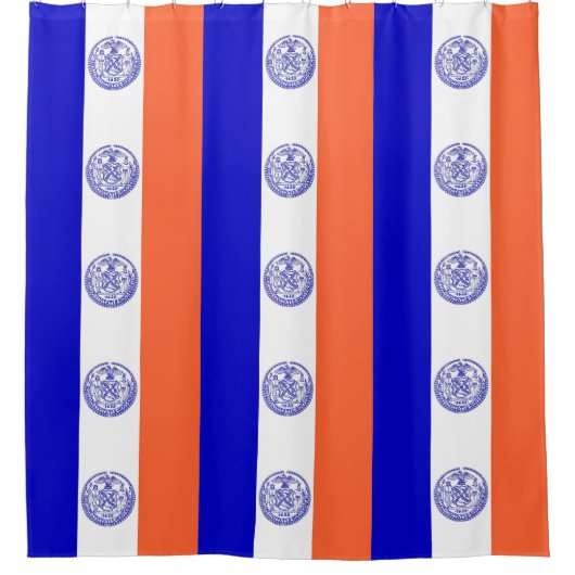 Rideau de douche avec Drapeau de New York, États-U (Devant)