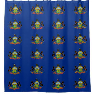 Rideau de douche avec drapeau de Pennsylvanie, Éta