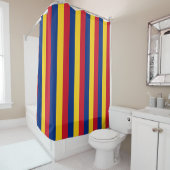 Rideau de douche avec drapeau de Roumanie (En situation)