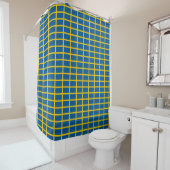 Rideau de douche avec drapeau de Suède (En situation)
