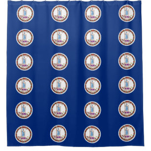 Rideau de douche avec drapeau de Virginia State, U
