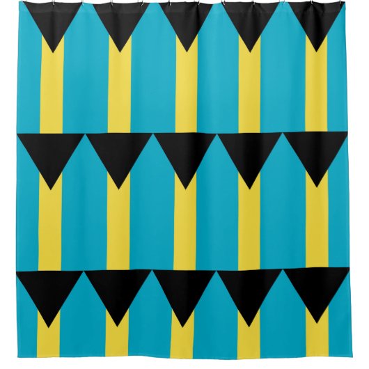Rideau de douche avec drapeau des Bahamas (Devant)