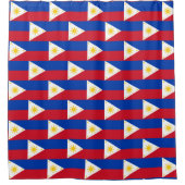 Rideau de douche avec drapeau des Philippines (Devant)