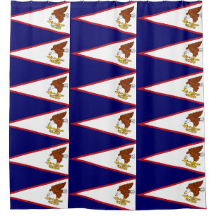 Rideau de douche avec drapeau des Samoa américaine