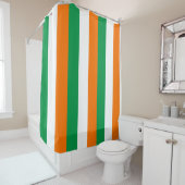 Rideau de douche avec drapeau d'Irlande (En situation)