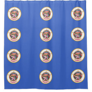 Rideau de douche avec drapeau du Minnesota, États-