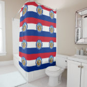 Rideau de douche avec drapeau du Missouri, États-U (En situation)
