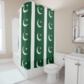 Rideau de douche avec drapeau du Pakistan (En situation)