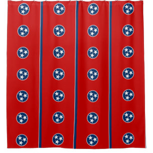 Rideau de douche avec drapeau du Tennessee, États-