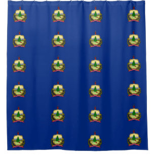 Rideau de douche avec drapeau du Vermont State, Ét