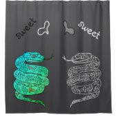 Rideau de douche avec empreinte serpent (Devant)