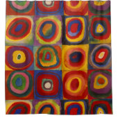 Rideau de douche avec les Carrés de Kandinsky et C (Devant)