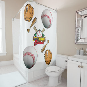 Rideau de douche Baseball