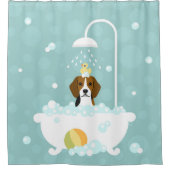 Rideau de douche beagle (Devant)