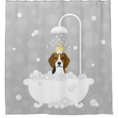 Rideau de douche beagle (Devant)