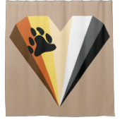 Rideau de douche Bear Heart Pride (Devant)