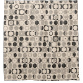 Rideau de douche Beige Brown Noir (Devant)