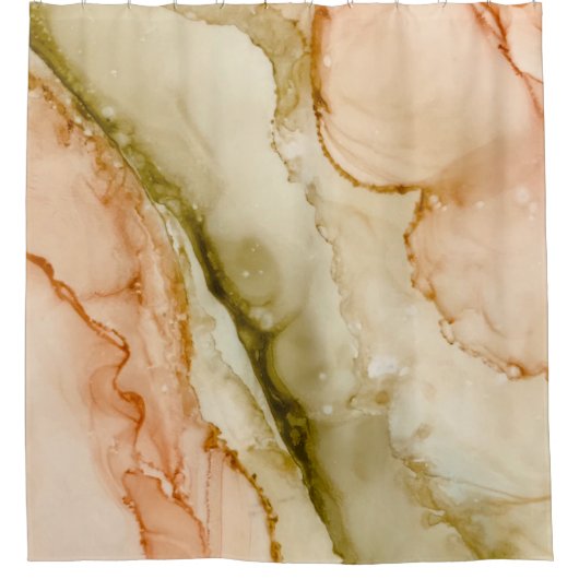 Rideau de douche beige pastel (Devant)