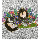 rideau de douche BINDI finlandais Lapphund (Devant)