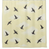 Rideau de douche Black Bird Fly (Devant)