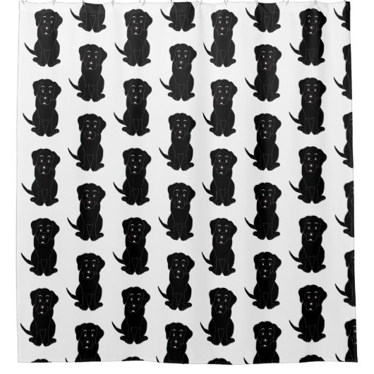 Rideau de douche Black Labrador (Devant)