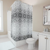 Rideau de douche blanc de luxe Style 2 (En situation)