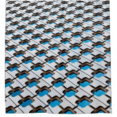 Rideau de douche bleu (Devant)