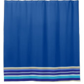 Rideau de douche Bleu bande (Devant)