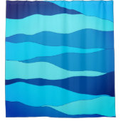 Rideau de douche bleu océan (Devant)