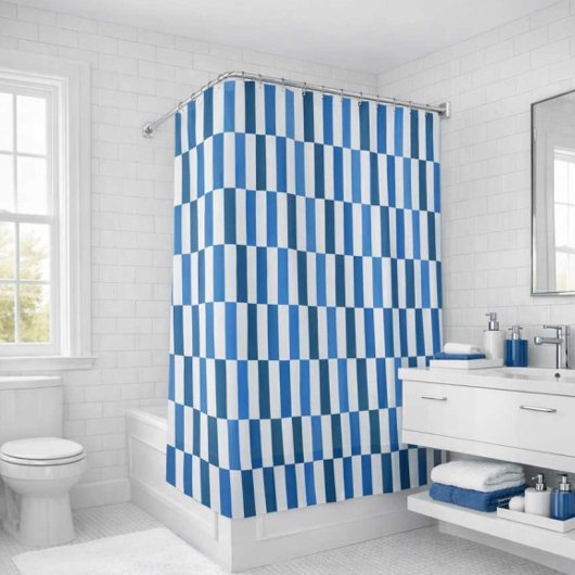 Rideau de douche Blue Line Flow
