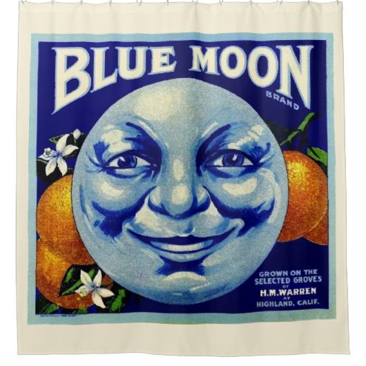 Rideau de douche Blue Moon (Devant)