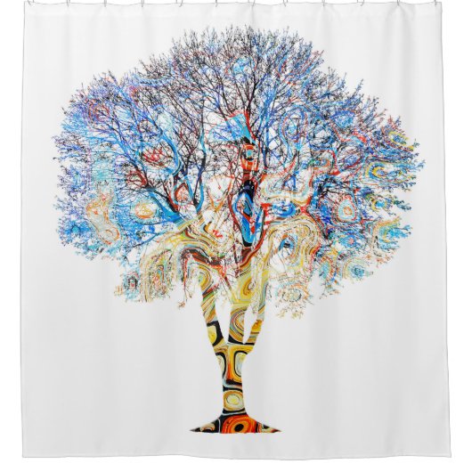 Rideau de douche Blue Tree Design 199 (Devant)