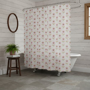 Rideau de douche Boho avec Motif folklorique ukrai