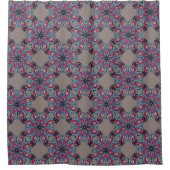 Rideau de douche Boho Bloom en taupe chaud (Devant)