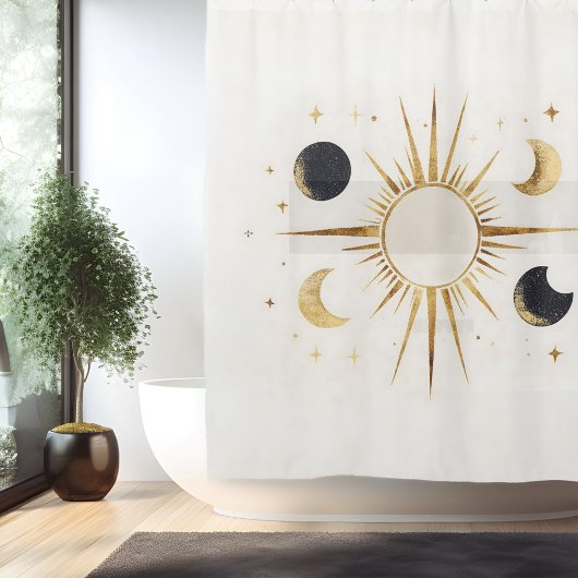 Rideau de douche Boho Celestial Bliss
